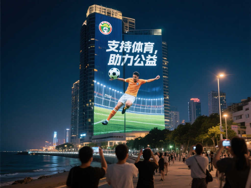体彩品牌融合世界杯主视觉，闪耀城市地标