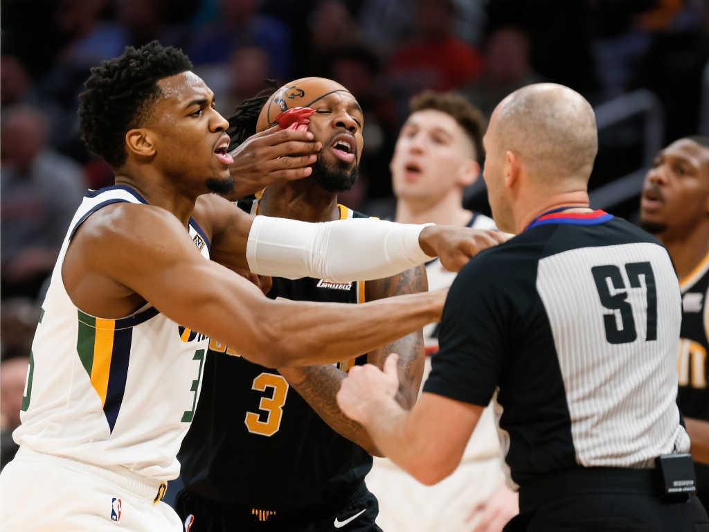 [流言板]米切尔推进中肘击内史密斯，被判进攻犯规